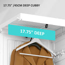 HOMCOM Portable Wardrobe, Clothes Organiser with Hanging Rods, White