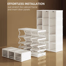 HOMCOM Portable Wardrobe, Clothes Organiser with Hanging Rods, White