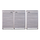 2.03m x 1.14m Large Grey Wooden Outdoor Garden Triple Wheelie Bin Store Storage for 3 Bins