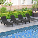 Chaise Lounge Chairs Set of 2 with 5-Position Adjustable Backrests