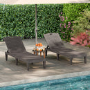Chaise Lounge Chairs Set of 2 with 5-Position Adjustable Backrests
