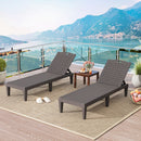 Chaise Lounge Chairs Set of 2 with 5-Position Adjustable Backrests