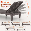 Chaise Lounge Chairs Set of 2 with 5-Position Adjustable Backrests
