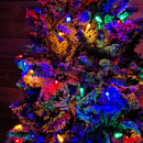 12m 120 LED Large Festoon Bulb Christmas String Lights in Multi-Coloured