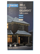 7.5m 300 LED Frosted IcicleBrights Christmas String Lights in Warm White