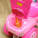 AIYAPLAY Ride on Toy, Foot to Floor Design with Music, Light, Horn, Pink