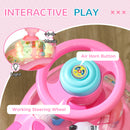 AIYAPLAY Ride on Toy, Foot to Floor Design with Music, Light, Horn, Pink