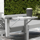 Outsunny Set of 2 Resin Reclining Sun Loungers for Garden