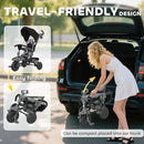 AIYAPLAY 6 in 1 Kids Trike, Toddler Tricycle with Parent Handle,