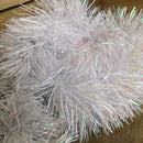 2m x 10cm Festive Tinsel Garland Christmas Tree Decoration Iridescent White