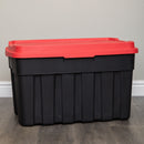 11L/37L/140L Black and Red Small Tuff Stackable Storage Box with Lid and Carry Handles