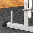 HOMCOM Adjustable Weight Bench with Squat Rack, Leg Developer, Grey