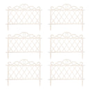 27cm x 48cm  Plastic Garden Border Fence Edging with Lattice Design