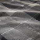 D & D Colville Check Duvet Cover Set in Grey