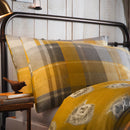 D & D Colville Check Duvet Cover Set in Ochre