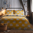 D & D Colville Check Duvet Cover Set in Ochre