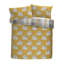 D & D Colville Check Duvet Cover Set in Ochre