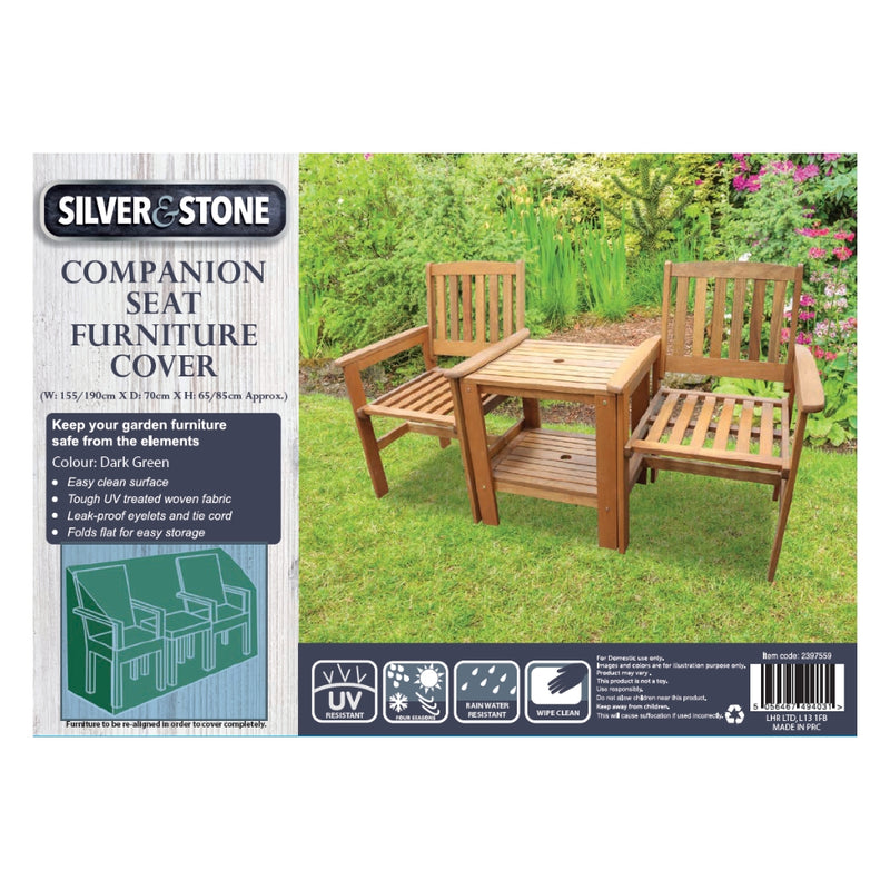 Silver & Stone Outdoor Furniture Cover for Companion Seat