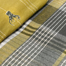 D & D Connolly Check Duvet Cover Set in Ochre