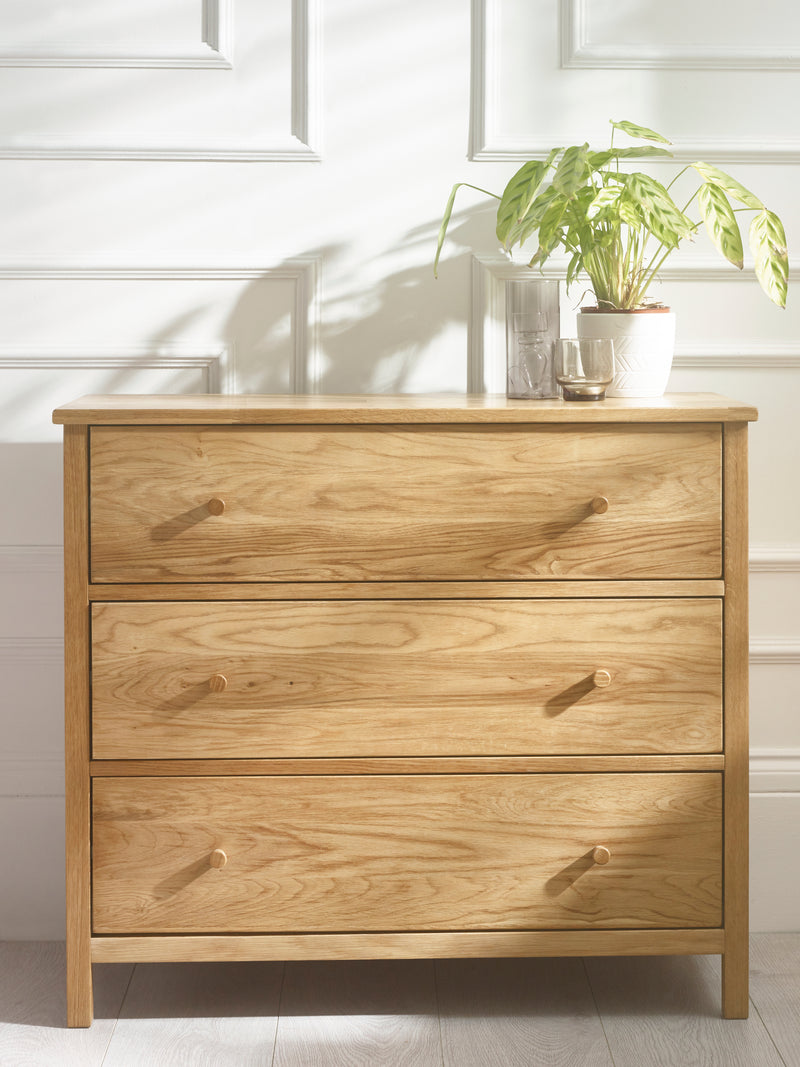 Coxmoor 3 Drawer Chest - Oak