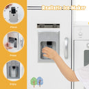 Kids Corner Kitchen Playset with Separated Washing Basin-White