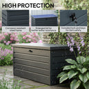 Outsunny 311L Garden Storage Box, Waterproof Outdoor Storage Box for Tools