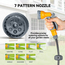 Outsunny Retractable Hose Reel Wall Mounted With Lock, Orange