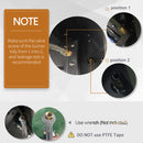 Outsunny Gas BBQ Grill 4 + 1 Stainless Steel Burner Garden Barbecue Cooker