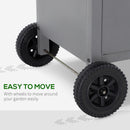 Outsunny Gas BBQ Grill 4 + 1 Stainless Steel Burner Garden Barbecue Cooker