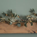 1.8m Eucalyptus Christmas Garland with 130 Warm White LEDs