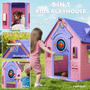 AIYAPLAY Playhouse for Kids Outdoor Indoor, 5 in 1 Garden House