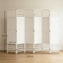 HOMCOM 6 Panel Folding Room Divider, Freestanding Privacy Screen, White