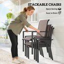 Outsunny 5 Pieces Outdoor Dining Set For 4, Grey And Khaki