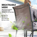 Outsunny 5 Pieces Outdoor Dining Set For 4, Grey And Khaki