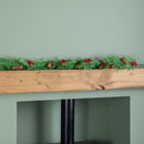 1.50m Pine and Red Berry Christmas Garland with Pinecones