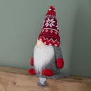 30cm Plush Gnome Gonk Christmas Stocking Holder Decoration with Grey Body