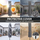 Outsunny 3 X 3 M Garden Cantilever Parasol W/ Light, Cover, Wind Protection