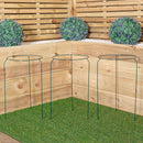 Tom Chambers Urban Metal Herbaceous Garden Plant Support Ring Medium 30cm x 50cm
