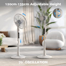 HOMCOM Standing Fan With 75 Degree Oscillation Mosquito Repellent Function