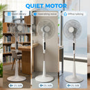 HOMCOM Standing Fan With 75 Degree Oscillation Mosquito Repellent Function