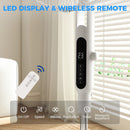 HOMCOM Standing Fan With 75 Degree Oscillation Mosquito Repellent Function