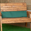 99 x 20/41cm Cushion Base for 2 Seater Wooden Garden Bench in Green