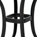 Outsunny Cast Aluminium Bistro Table With Umbrella Hole, White
