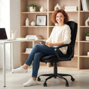 HOMCOM Office Chair, Computer Desk Chair with Dual-Layer Padding, Black