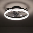 Cottonfy UK Luxury Ceiling Fan Light with Crystals