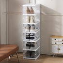 Lifeideas 6-Tier Transparent Foldable Shoe Storage Box