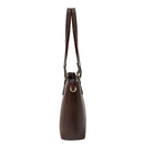 Modishion Fashion PU Leather Single Shoulder Tote Bag Handbag with Adjustable Strap