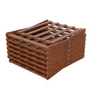 Cottonfy UK 7-Tier Bamboo Folding Shoe Rack