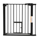 Kidkid Pressure-Fixed Stair Safety Gate with Pet Door