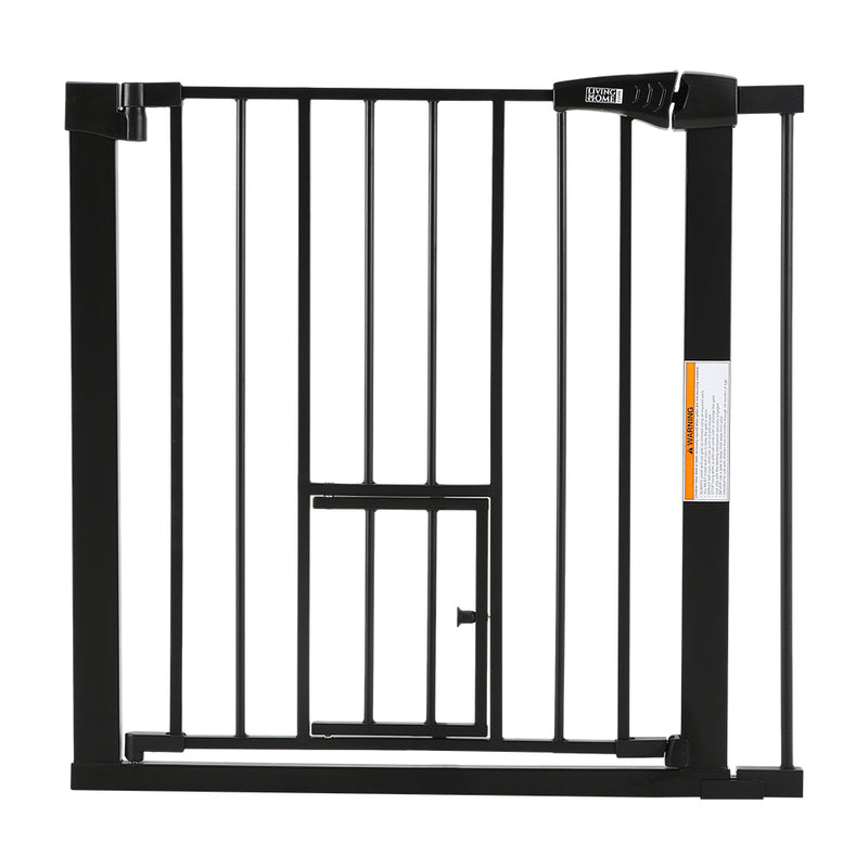 Kidkid Pressure-Fixed Stair Safety Gate with Pet Door
